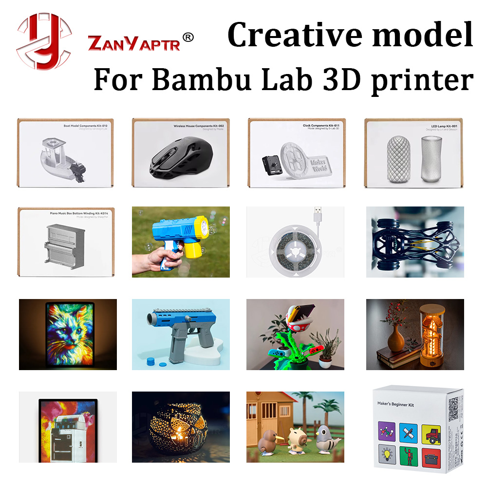 3D Printing Bambu - Componentes Criativos DIY para Bambu Lab: