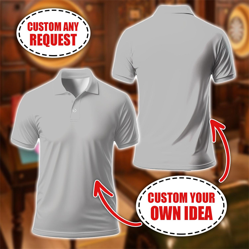 3D Printing Requests - Camisa Polo Personalizada Sob Demanda com