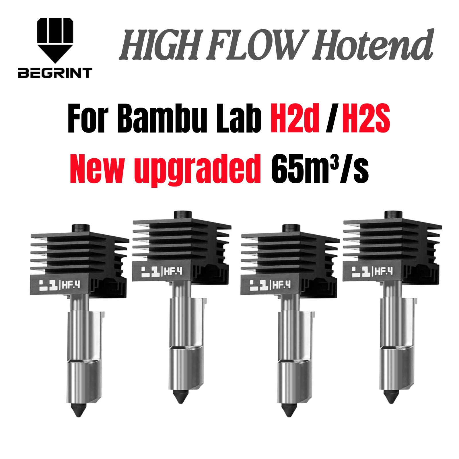 Nozzle 0.4Mm Hardened - Para bambu lab h2s h2d hotend