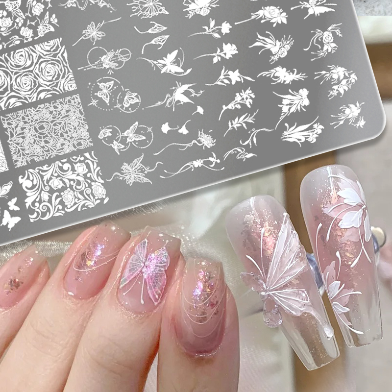 3D Printing Stainless Steel - Nascido bonito folhas flor arte do