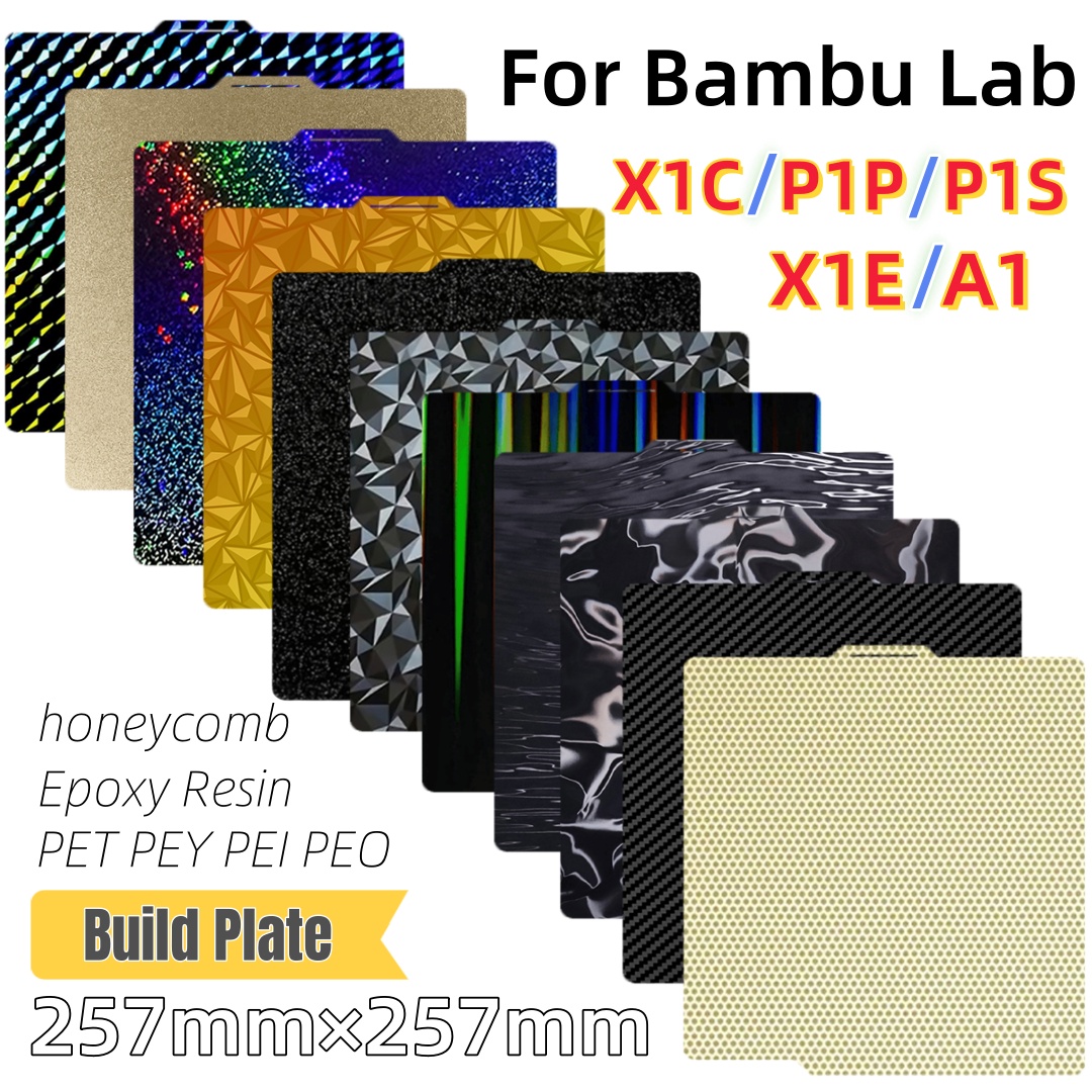 3D Printing Bambu - Placa de construção 257x257 mola chapa