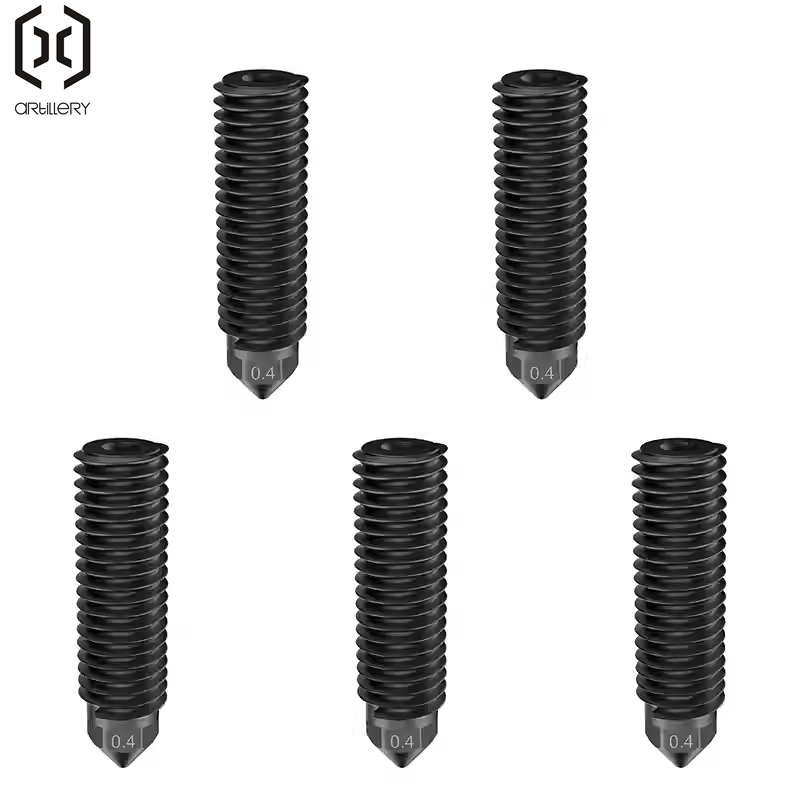 Nozzle 0.4Mm Hardened - Kit de bico de aço endurecido
