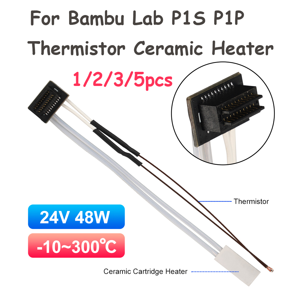 3D Printing Bambu - Aquecedor de Cartucho Cerâmico com Termistor