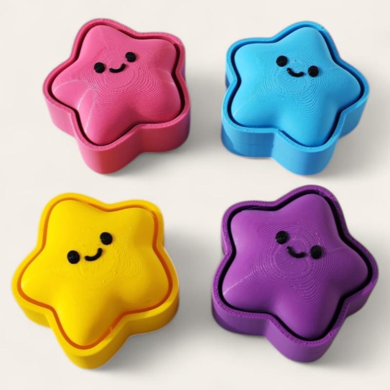 Chaveiro Fidget Clicker Estrel - 3D Printing Link avaliação e preço