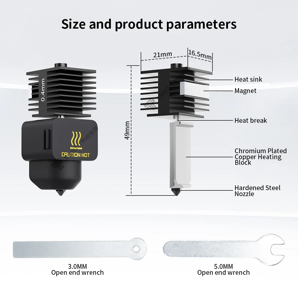 Kit de Atualização Hotend para - Nozzle 0.4Mm Hardened avaliação e preço