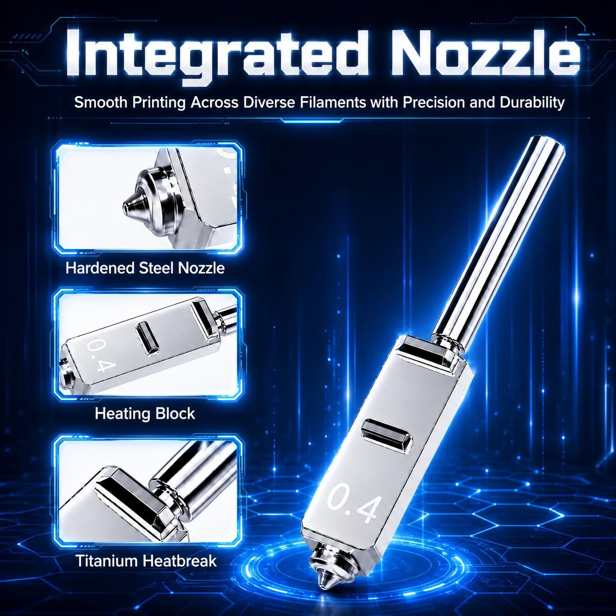 Bicos de Aço Temperado para An - Nozzle 0.4Mm Hardened avaliação e preço