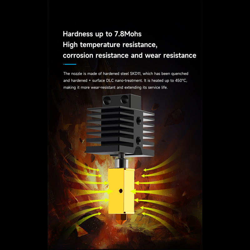 Hotend para qidi x plus 3/x ma - Nozzle 0.4Mm Hardened avaliação e preço