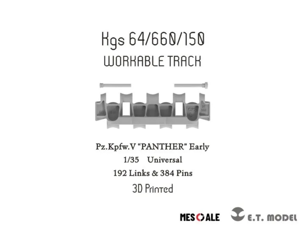 ETmodel P35-002 1/35 Pz.Kpfw.V - 3D Printing Link avaliação e preço