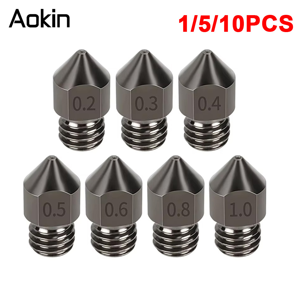 1/5/10 peças bocal mk8 atualiz - Nozzle 0.4Mm Hardened avaliação e preço