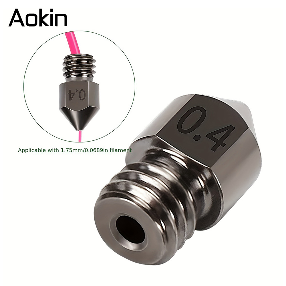 1/5/10 peças bocal mk8 atualiz - Nozzle 0.4Mm Hardened avaliação e preço