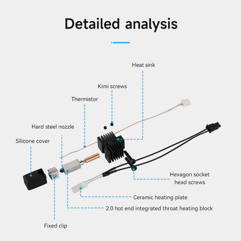 Nova atualização hotend com bi - Nozzle 0.4Mm Hardened avaliação e preço