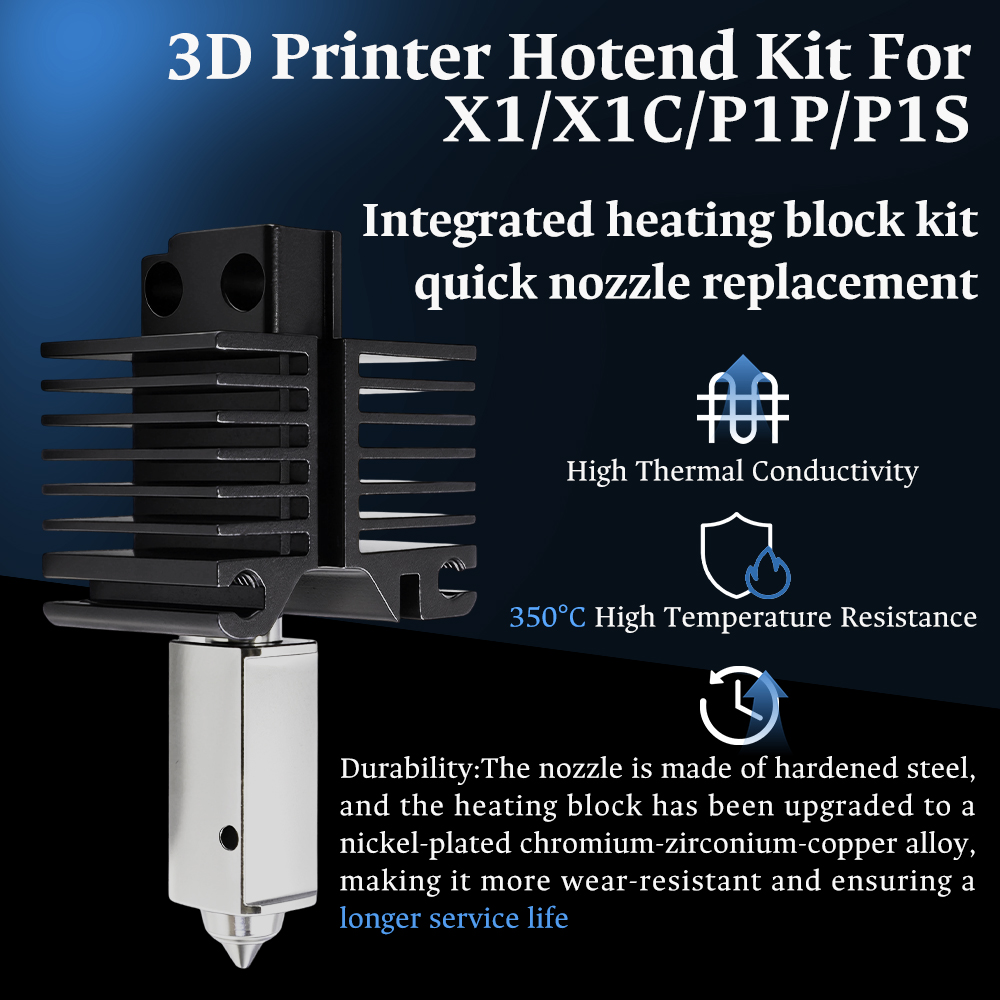 Hotend para Bambu Lab P1P X1C  - 3D Printing Bambu avaliação e preço