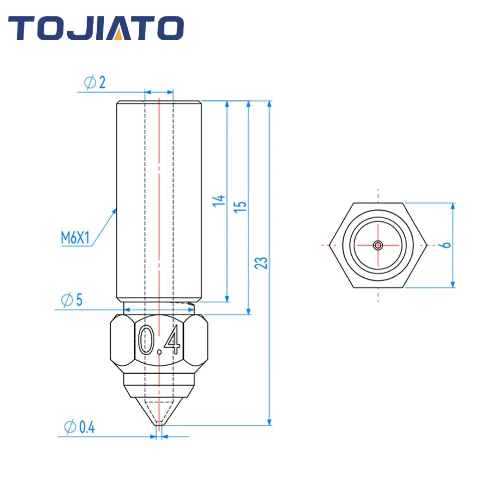 Bico vulcão de alta velocidade - Nozzle 0.4Mm Hardened avaliação e preço